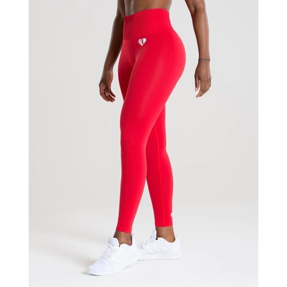 Womens Best Red Seamless High waisted Leggings